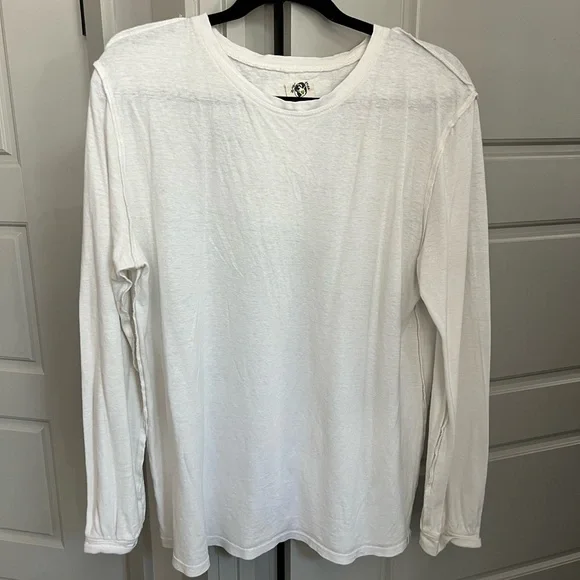 Care FP Morning Noon And Night Hemp Long Sleeve White Tee - Picture 3 of 9